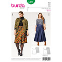 Burda Style BUR6491 | Misses' Flared Skirt | Front of Envelope