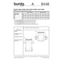 Burda Style BUR6446 | Women's Sleeve Variation Top | Back of Envelope
