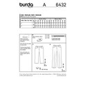 Burda Style BUR6432 | Misses' Dress Pants | Back of Envelope