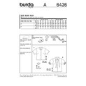 Burda Style BUR6426 | Misses' Fancy Summer Blouses | Back of Envelope