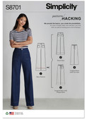Simplicity S8701 | Misses' Pants with Options for Design Hacking | Front of Envelope