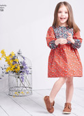 Simplicity S8708 | Child's & Girls' Dress with Sleeve Variations