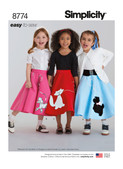 Simplicity S8774 | Children's & Girls' Costumes | Front of Envelope