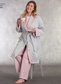 Simplicity S8804 | Women's Plus Size & Men's Robe and Pants