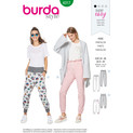Burda Style BUR6317 | Misses' Jogging Pull On Pant | Front of Envelope