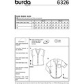 Burda Style BUR6326 | Misses' Shirt with V Neck | Back of Envelope