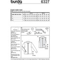 Burda Style BUR6327 | Misses' Shirt | Back of Envelope
