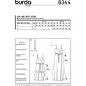 Burda Style BUR6344 | Misses' Wrap Dress | Back of Envelope