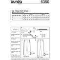 Burda Style BUR6350 | Men's Pants | Back of Envelope