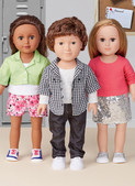 Simplicity S9032 | 18" Unisex Doll Clothes