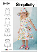 Simplicity S9126 | Toddlers' Dresses | Front of Envelope