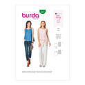 Burda Style BUR6201 | Misses' Tops with Hem Variations | Front of Envelope