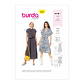 Burda Style BUR6240 | Misses' Dresses with Front Button Fastening | Front of Envelope
