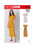 New Look N6650 | Misses' Knit Dress with Sleeve & Length Variations | Front of Envelope