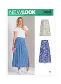 New Look N6659 | Misses' Pleated Skirt with or Without Front Slit Opening | Front of Envelope