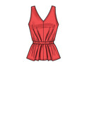 New Look N6668 Cartamodello Gonna E Top Donna - Taglie A (8-20) Scollo A V E Gonna Svasata