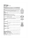 Simplicity S9166 | Misses' Costumes | Back of Envelope