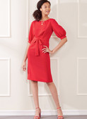 New Look N6679 | Misses' Knee Length Dress with Sleeve Variations