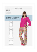 Simplicity S9219 | Misses' & Misses' Petite Sleepwear | Front of Envelope