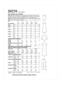 Simplicity S9219 | Misses' & Misses' Petite Sleepwear | Back of Envelope