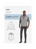 Simplicity S9191 | Men's Vests & Jacket | Front of Envelope