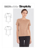 Simplicity S9229 | Misses' Knit Tee Shirt | Front of Envelope