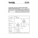 Burda Style BUR9289 | Children's Jackets with Hood | Back of Envelope