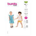 Burda Style BUR9281 | Children's Top & Dress | Front of Envelope