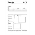 Burda Style BUR6175 | Misses' Capes – Rectangular with Roll Neck | Back of Envelope