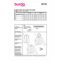 Burda Style BUR6114 | Misses' Waistcoat, Vest & Jacket | Back of Envelope