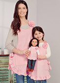 Simplicity S9407 | Children's, Misses' & 18" Doll Aprons