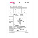 Burda Style BUR6044 | Stuffed Animals - Bunny and Whale | Back of Envelope
