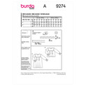 Burda Style BUR9274 | Children's Dress, Blouse with Yoke - Loose Drape | Back of Envelope