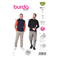 Burda Style BUR6064 | Men's Classic Sweatshirt with Hood or Neckband | Front of Envelope