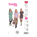 Burda Style BUR6087 | Misses' Top, Dress - Figure Fitting with Scoop Neckline | Front of Envelope