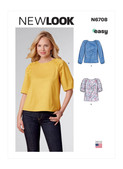 New Look N6708 | Misses' Tops | Front of Envelope