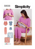 Simplicity S9556 | Misses' Nursing Tops, Pants, Shorts and Blanket | Front of Envelope