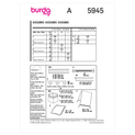 Burda Style BUR5945 | Home Accessories | Back of Envelope