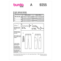 Burda Style BUR9255 | Children's Pull-On Pants | Back of Envelope