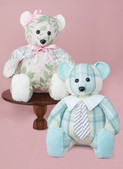 Simplicity S9771 | Plush Bear with Clothes and Hats by Laura Ashley