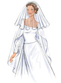 Butterick B4487 (Digital) | Bridal Veils