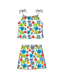 Butterick B4503 | Children's/Girls' Sleeveless Tops, Skort and Shorts