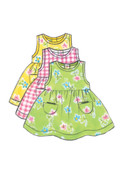 Butterick B5624 | Infants' Dress, Jumper, Romper, Jumpsuit, Panties, Hat and Bag