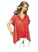 Butterick B5955 | Misses' V-Neck Pullover Tops