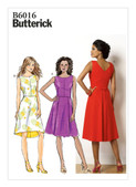 Butterick B6016 (Digital) | Misses' Sleeveless Dresses | Front of Envelope