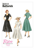 Butterick B6018 | Misses' Fit and Flare Dresses | Front of Envelope