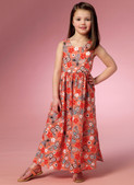 Butterick B6202 | Children's/Girls' Bow-Detail Dresses and Romper