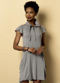 Butterick B6241 (Digital) | Misses' Draped-Pocket Dresses