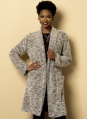 Butterick B6251 (Digital) | Misses' Shawl Collar Sweater Jacket and Coat