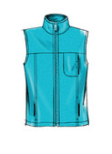 McCall's M5252 (Digital) | Misses'/Men's Stand-Up Collar or Hooded Vest and Jackets